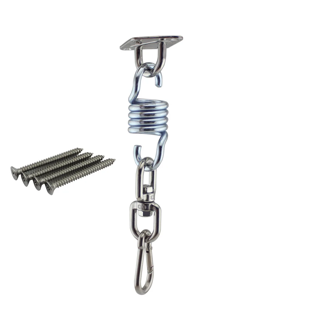

Hook Clasp Swivel Hook for Hammock Swing Chair Hanging Seat Accessories Kit Stainless Steel Ceiling Hammock Mount Swing Sandbags