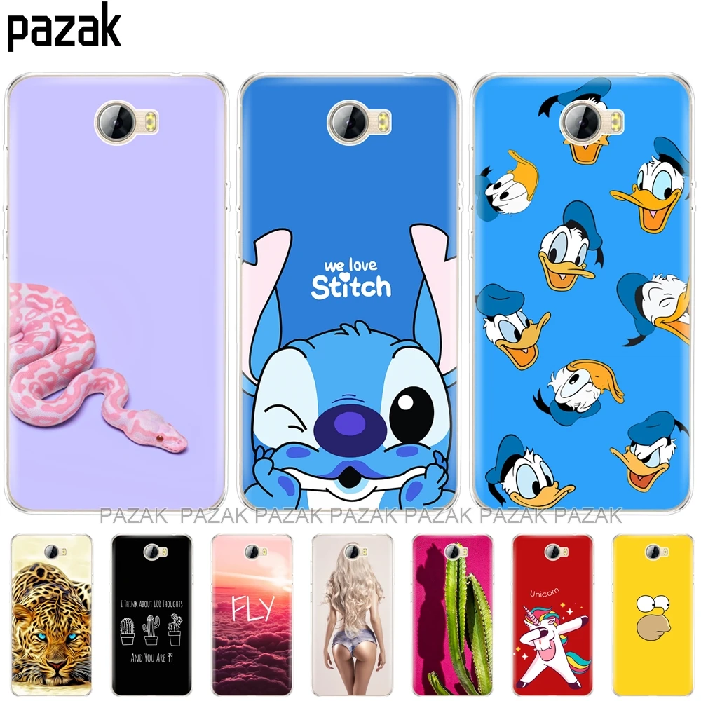 

Silicone phone Case For Huawei Y5 II Y5 2 / Y6 II Compact / Russia Honor 5A LYO-L21 transparent soft TPU 360 full protective