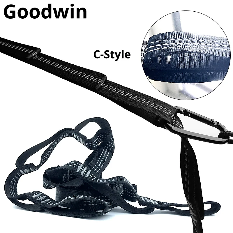 

2pcs Hammock Strap Hanging Tree Strap Rope Belt for Camping Traveling
