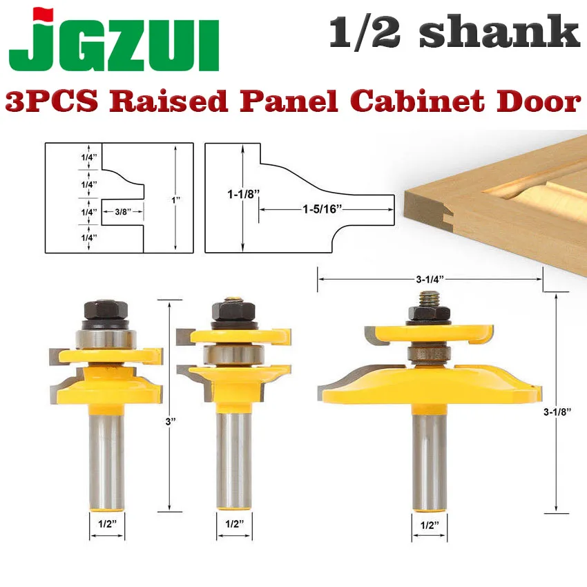 Katana #18846: 1 -1/2 Fillet inch Router Bit Set, 1/2 Shank