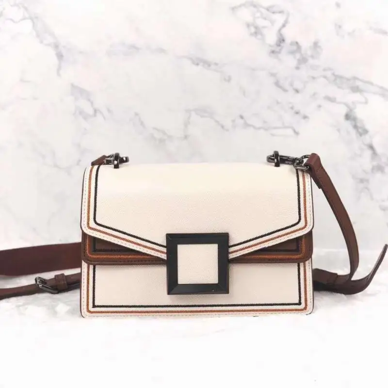

Women Cowhide Patchwork Leather Phone Bag High Quality Brand Shoulder Bag Small Flap Female Cover Messenger Bag bolsas feminina