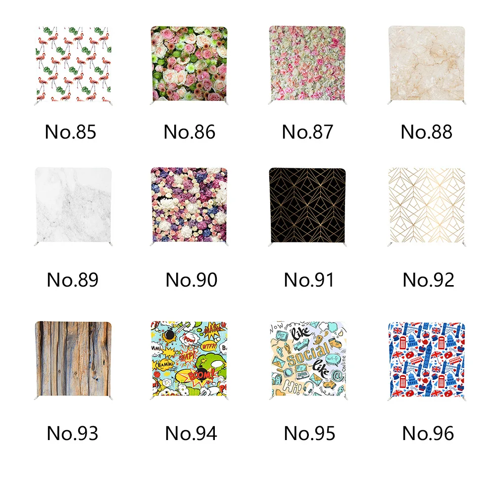 

customized Double sided printing pillowcase backdrop no stand for photobooth