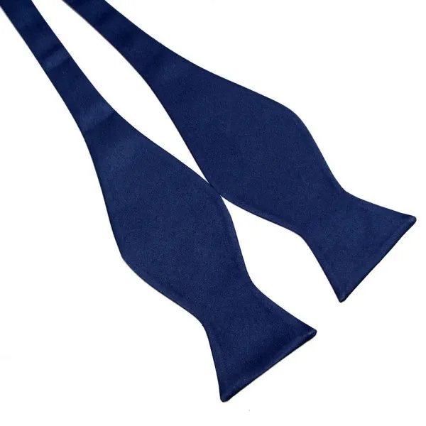 Для мужчин с бантом однотонная Цвет плотная шелковые кем галстуков галстуки-бабочки мульти-Цвета - Цвет: dark blue