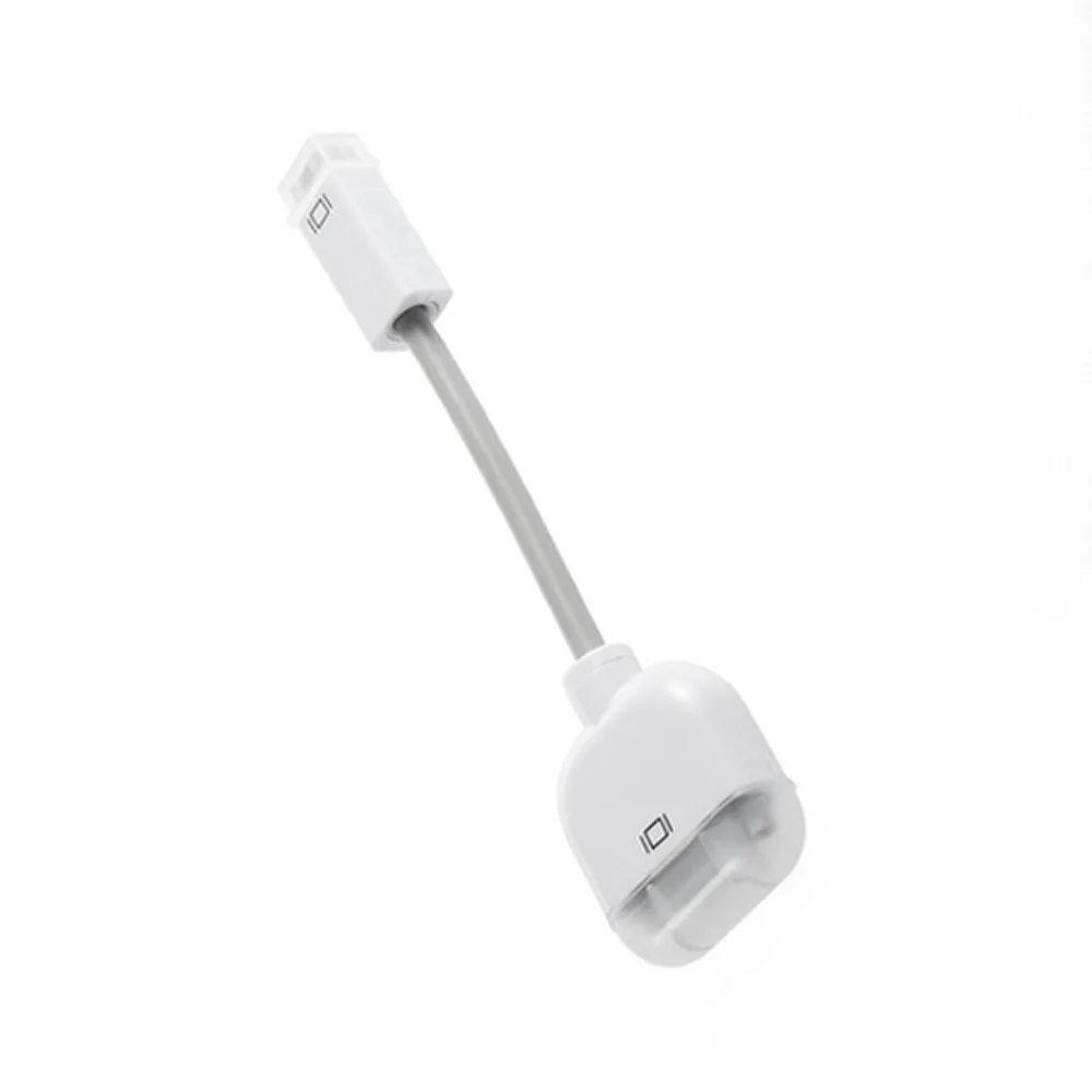 Мини с DVI на VGA адаптер мужской Женский кабель видеоадаптера для Apple MacBook White
