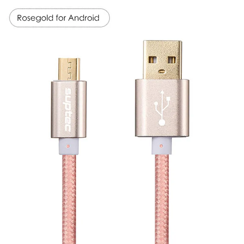 SUPTEC micro USB 3A Быстрый зарядный кабель для передачи данных Samsung Galaxy S7 S6 Xiaomi Huawei Android