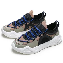 Новая мужская повседневная сетчатая обувь Корейская версия тренд дышащие Спортивные кроссовки ночного видения Светоотражающие уличные кроссовки