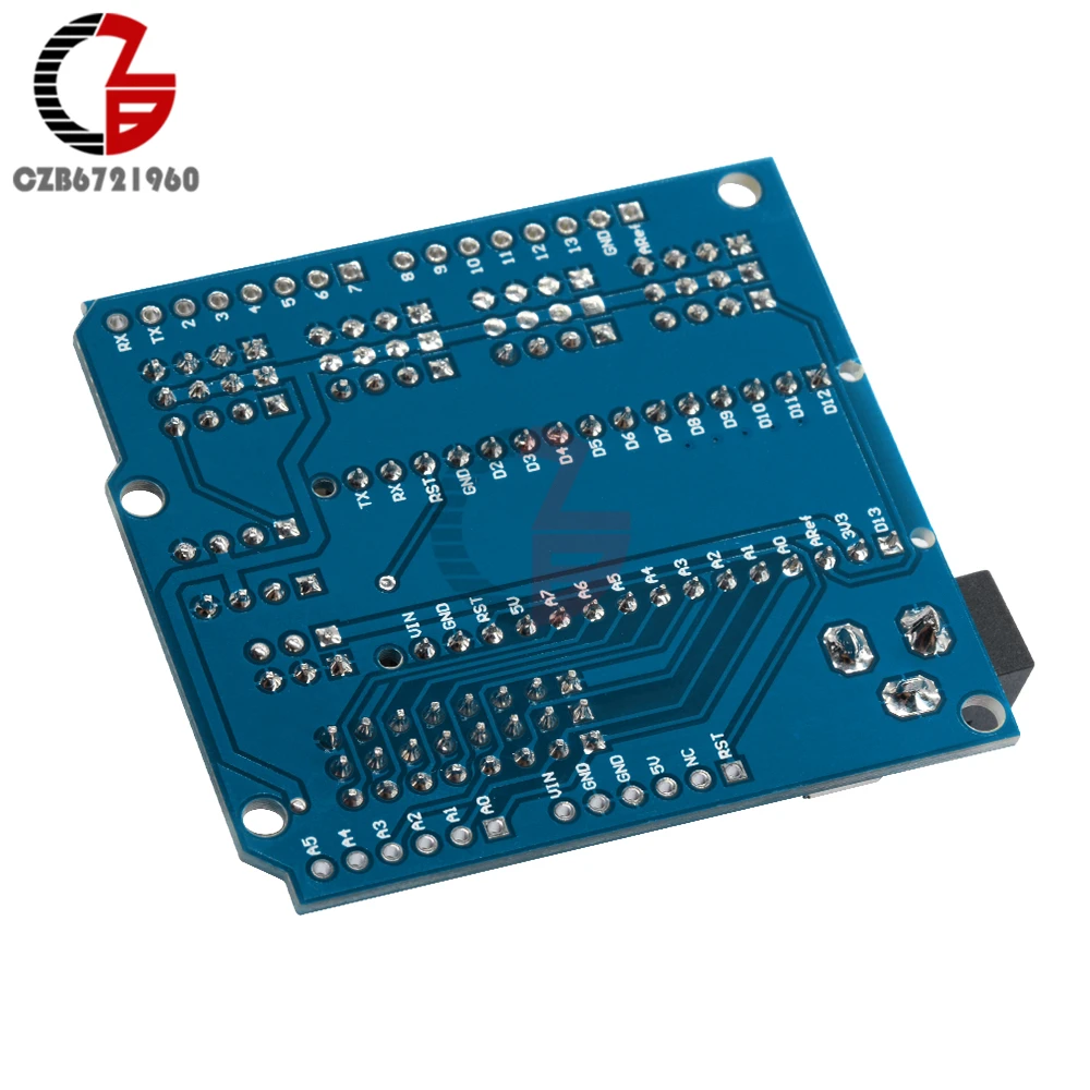 Модуль NANO I/O датчик расширения щит плата I2C PWM сервоаналоговый AREF для Arduino UNO R3 Nano V3.0