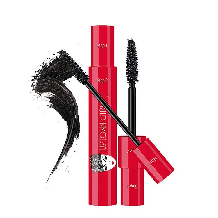 

2017 Eyes Makeup Black Mascara 2 Head In One Natural & Curling Magic Extended Eyelash Mascara Waterproof