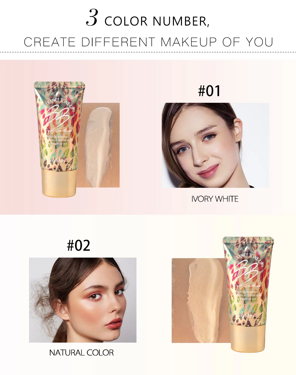 Base de Maquiagem Loumesi Creme Perfeito Capa Coreano Cosméticos Fundação Corretivo Facial Úmido bb 4 Loumesi bb creme perfeito capa bb creme