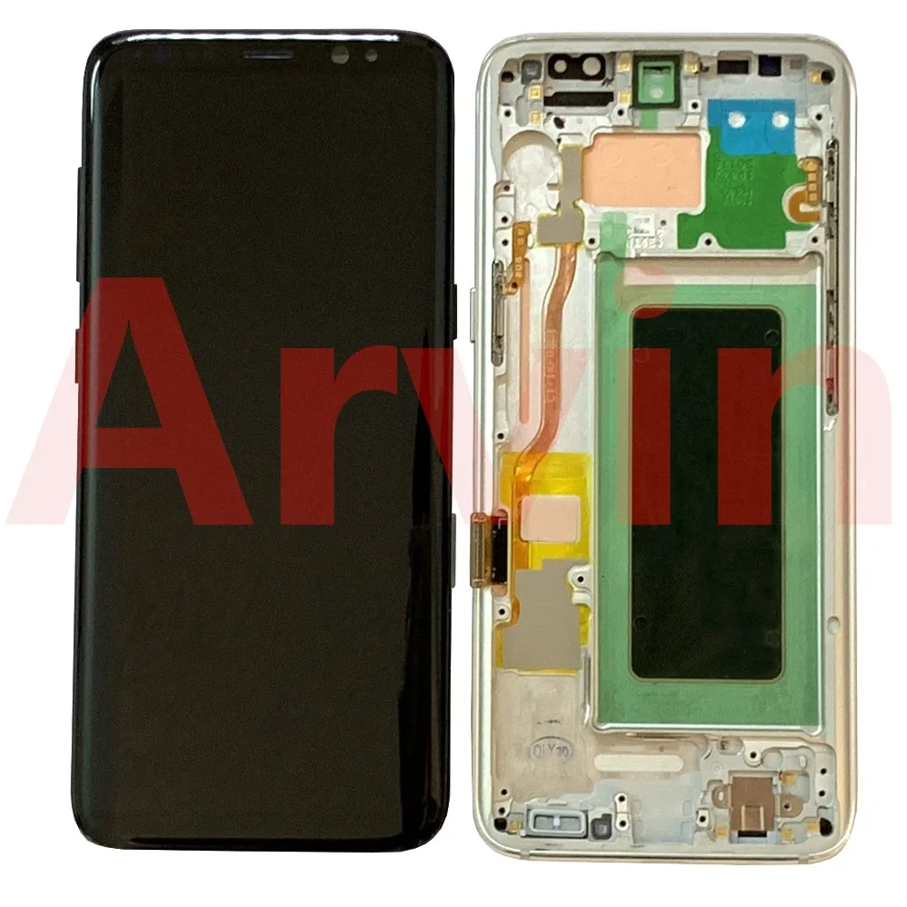 S8 ЖК дисплей с рамкой для SAMSUNG Galaxy G950 G950F plus G955 G955F сенсорный экран