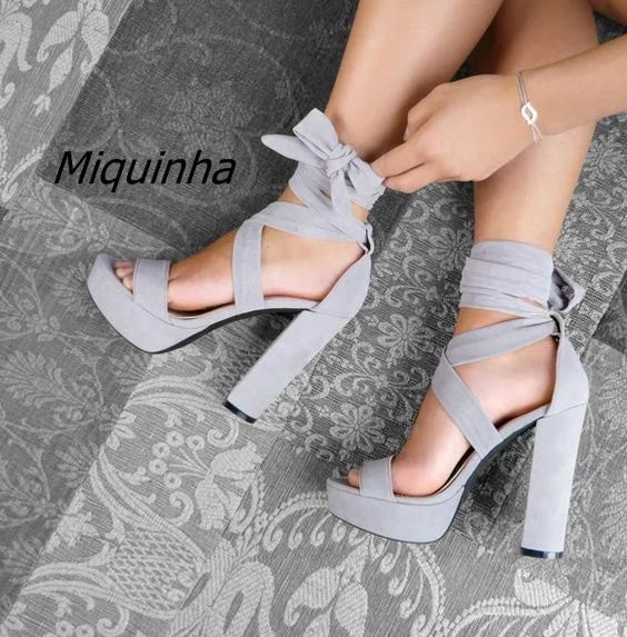 trendy platform heels