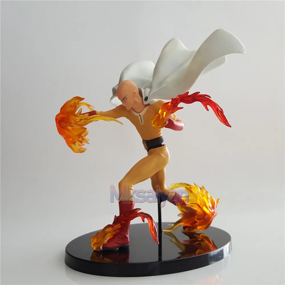 One Punch Man Saitama Sensei DIY Model Collectible DXF Action Figure Hero - Red Effect Power PVC Toy for Children - Anime Figure image 3