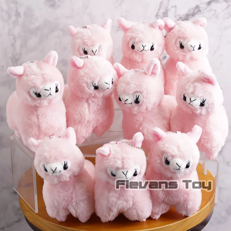 Kawaii Альпака лама плюшевые подвесные игрушки мягкие куклы животных для детей подарки на день рождения 10 шт./партия