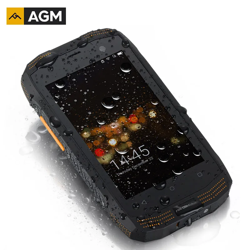 

AGM A2 IP68 Shockproof Smartphone 4'' 2GB RAM+16GB ROM NFC OTG Android 5.1 Quad Core 8.0MP 1280*720 2600mAh LTE 4G Cell Phones