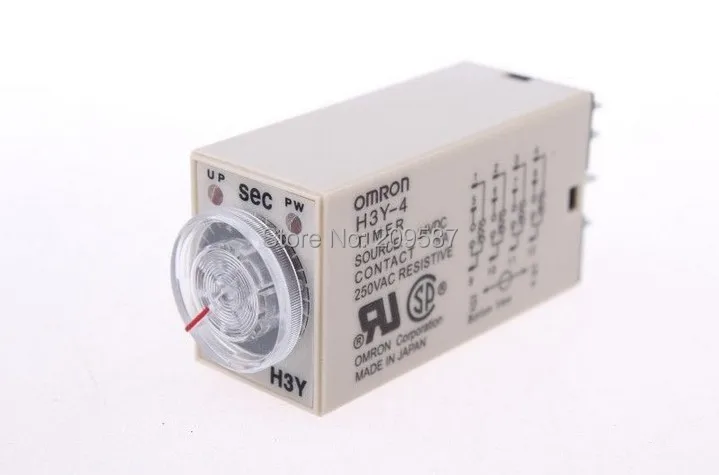 

Free shipping delay Timer relay H3Y-4 H3Y 250V 5A 60sec 60s DC24V 24VDC