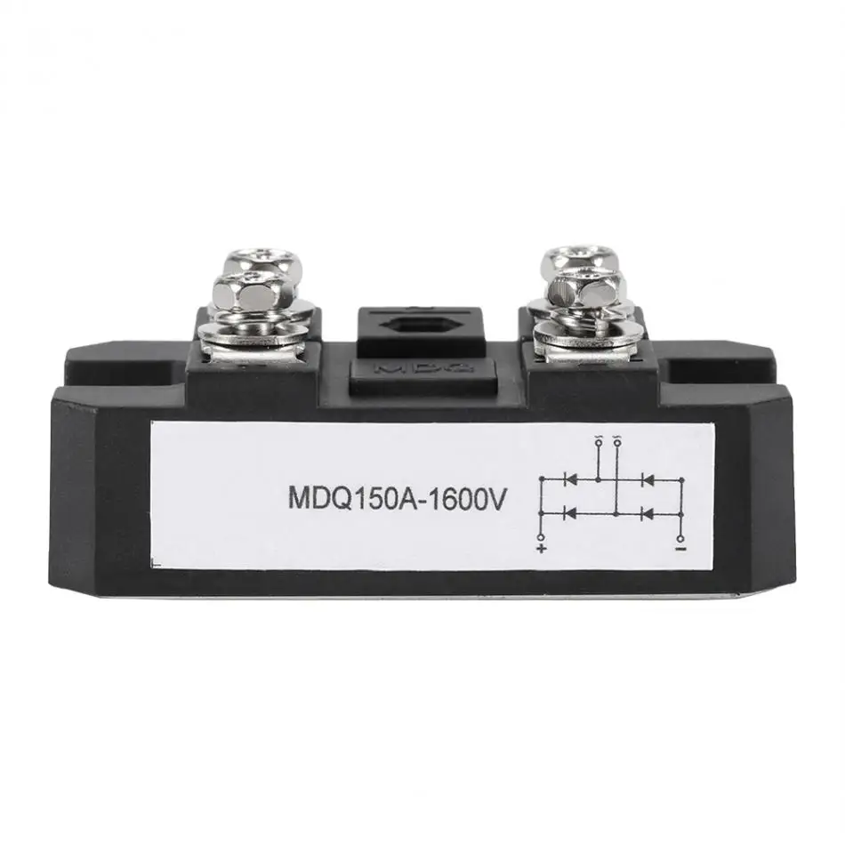 1 шт. 150A AMP 1600 в черный Однофазный мост Выпрямитель Диод металлический чехол