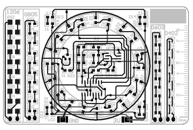 SMD компонент сварки практика доска CD4017 водяная лампа комплект Обучение мастерству обучение конкурс DIY Kit