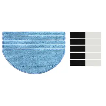 

10xMop Cloth+10xmagic paste for chuwi ilife v5s ilife v5 pro ilife x5 V3+ V5 V3 v5pro vacuum cleaner parts Sweeping robot acce