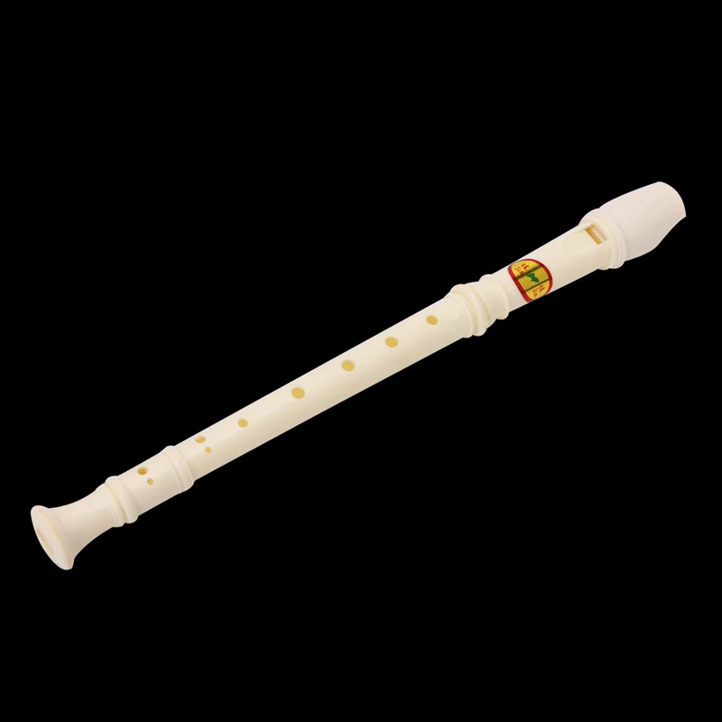 

1PC Plastic Musical Instrument Soprano Recorder Long Flute 8 Holes White