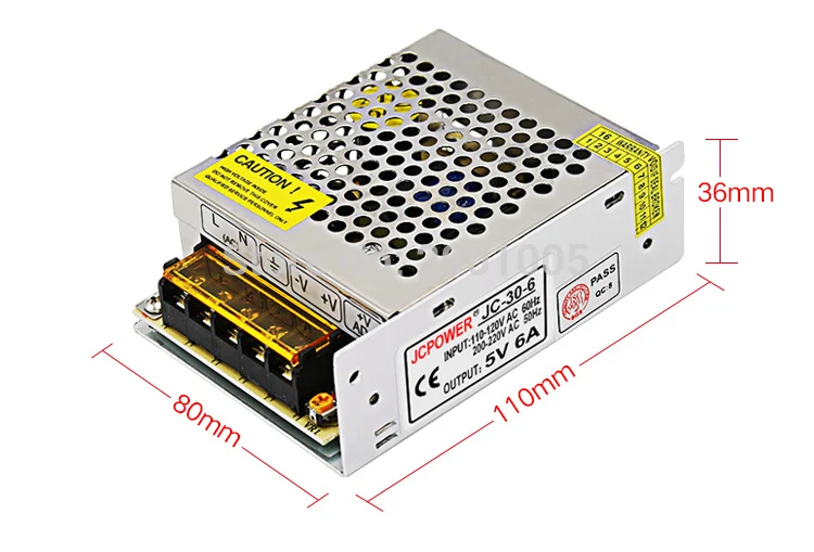 Светодиодные ленты освещения трансформаторный блок питания AC110V 220 V постоянного тока до DC5V 2A 3A 4A 5A 6A 8A 10A 12A 20A 30A 60A 70A Драйвер адаптер