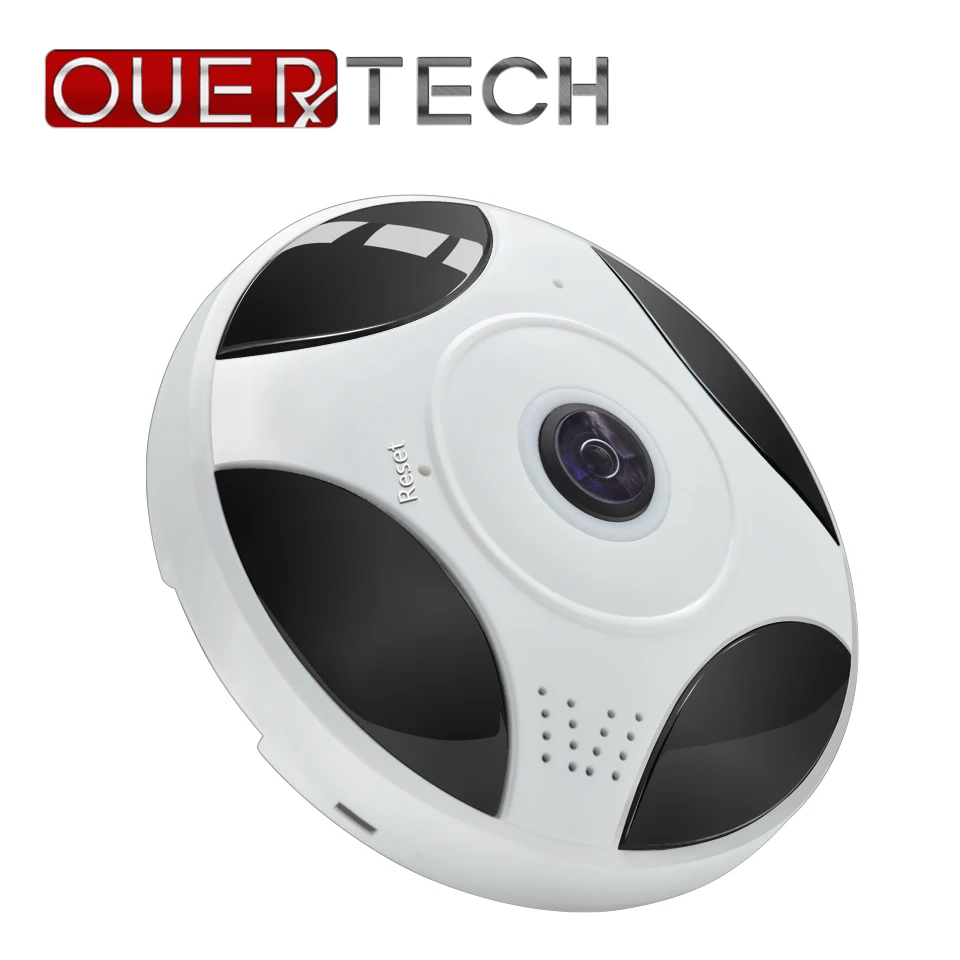 

OUERTECH 360 Camera Full view Two way audio WIFI Panoramic vr Infrared 1.3MP Fisheye Wireless Smart IP Camera app ICSEE home