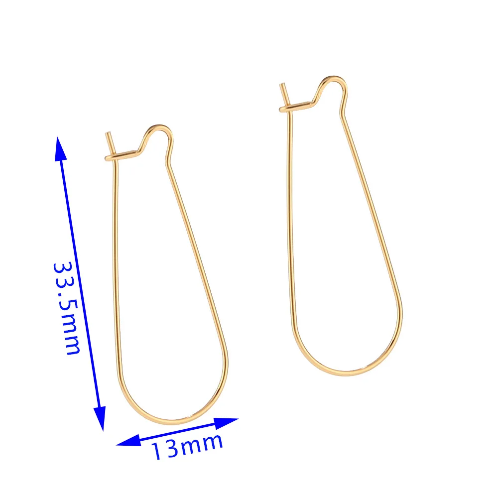 100 шт. серьги из нержавеющей стали из Южной Кореи, проволочные крючки для изготовления ювелирных изделий