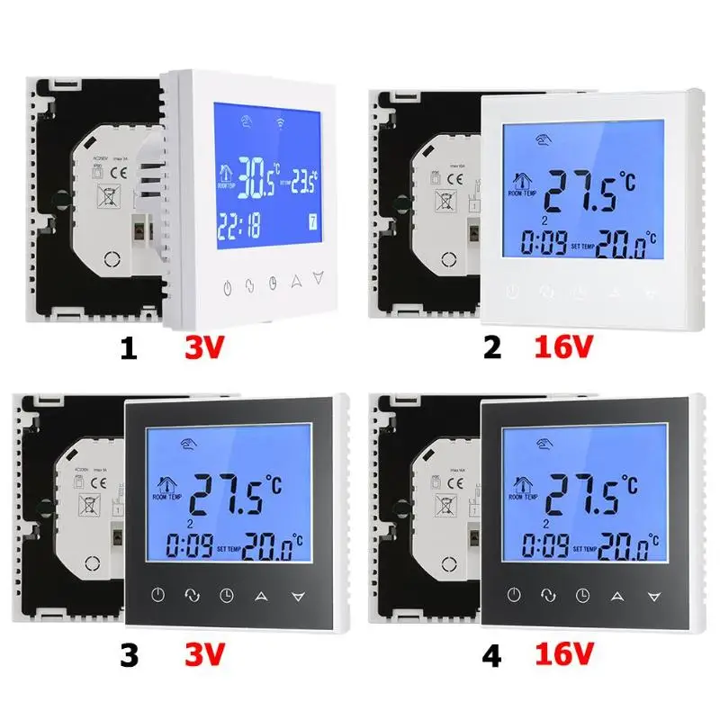 

LCD Touch Screen Smart WiFi Big Digital Temperature Thermostat Touch Screen Warm Floor Heat Controller Thermostat