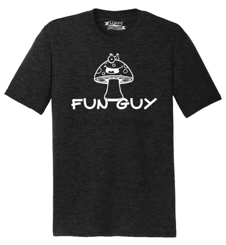 Мужские Fun Guy веселый в виде гриба грибки футболка с карикатурами Tri-Blend Tee | Мужская
