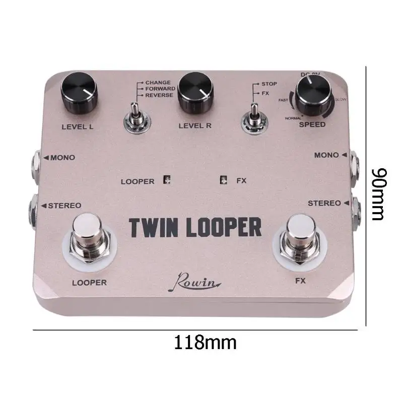 Rowin LTL 02 две гитары педаль эффектов Looper станция для электрогитары петля