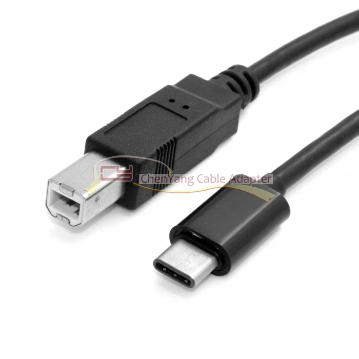 CY Chenyang USB-C USB 3,1 type C разъем для USB 2,0 B Тип Мужской кабель для передачи данных для сотового телефона и ноутбука