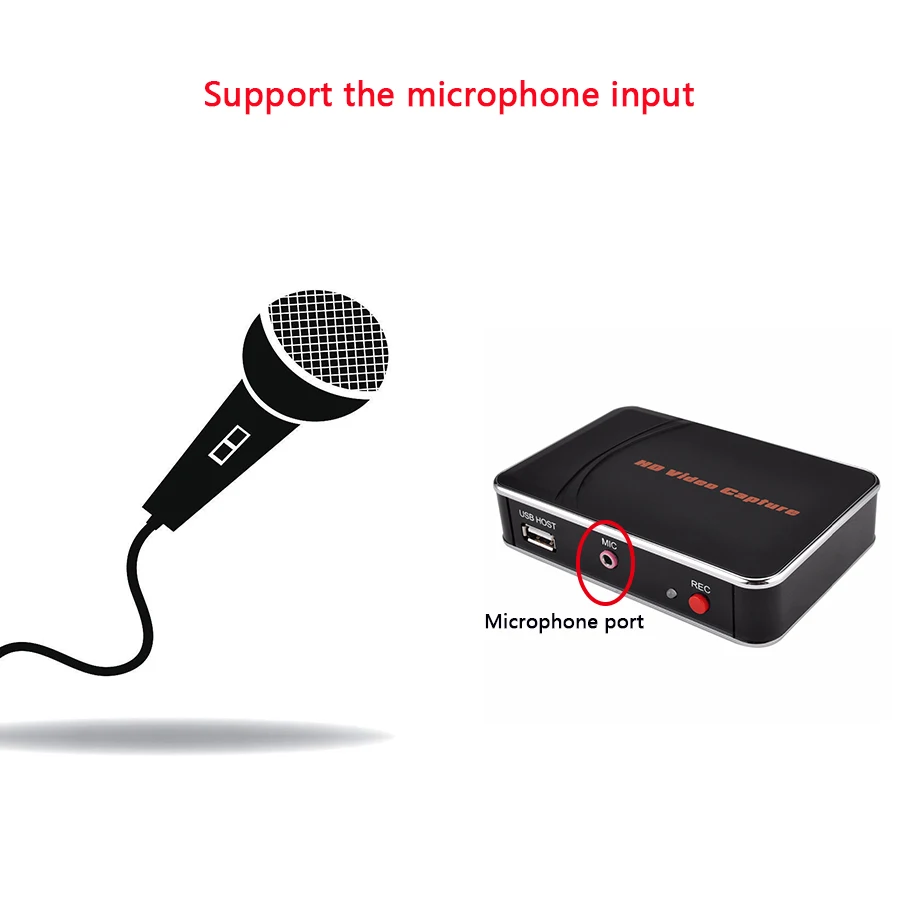 EZCAP 280HB HD Game Capture Card Video Capture 1080P 30fps Video Recorder, Compatible with Xbox One/ PS4 With MIC