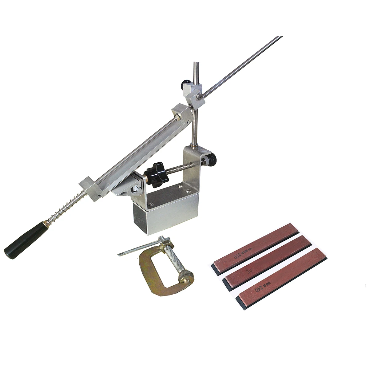 

Knife sharpener Sharpening System knife Apex edge sharpener Aluminum alloy 240+600+1200 Grit DQK sharpener system