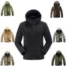Дропшиппинг скрытый кожа акулы, флисовая куртка уличная Военная тактическая куртка мужская водонепроницаемая камуфляжная с капюшоном армейский Камуфляжный костюм