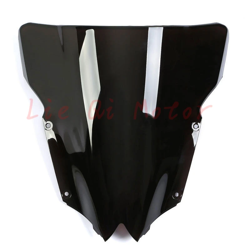 Motorcycle Black Double Bubble Windscreen windshield For Yamaha YZF R6