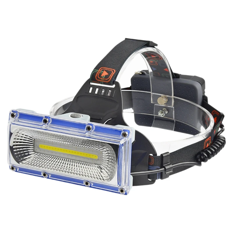 

Strong Head Light Fixed Focus Lighting Cob Work Light Red Light Blue Flashing Fishing Light Flood Light