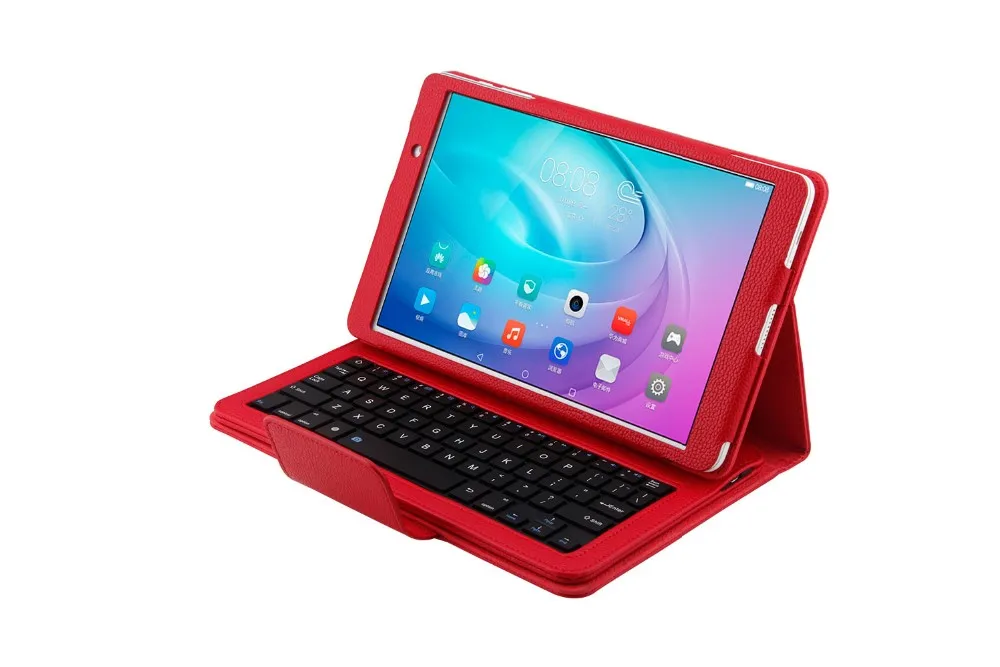 

Russian/Hebrew/Spanish Wireless Bluetooth Keyboard + Leather Case Cover For Huawei MediaPad T2 Pro 10 FDR-A01W FDR-A03L Tablet