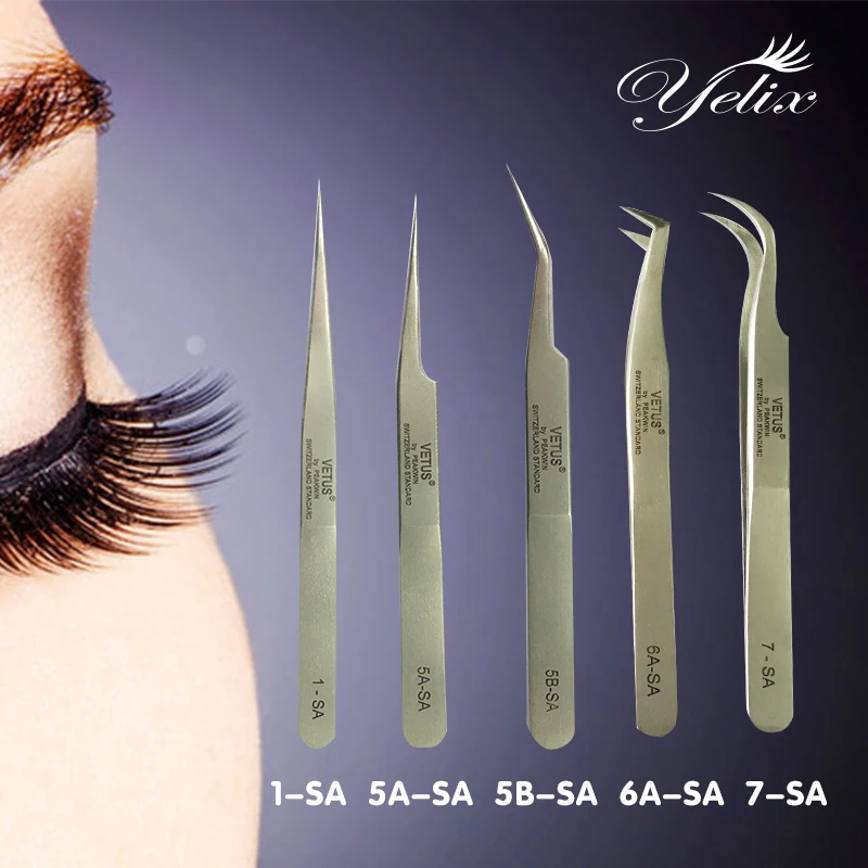 Makeup Profissional Tweezers 3d Eyelashes Lashes Tools Vetus Tweezer