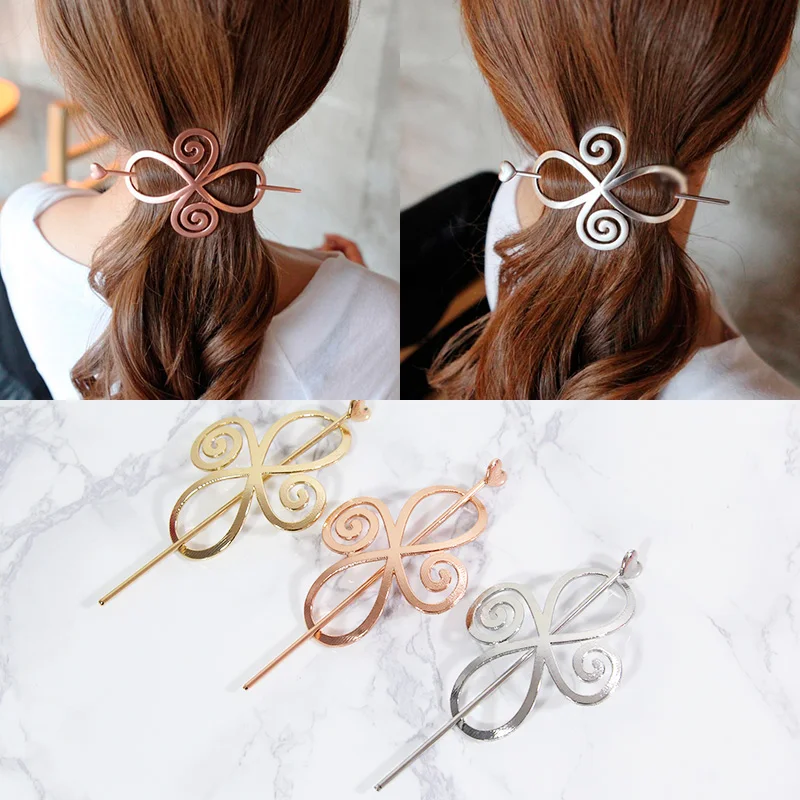 Buy 1PC New Bohemia Hairgrip Retro Love Hair Clasp