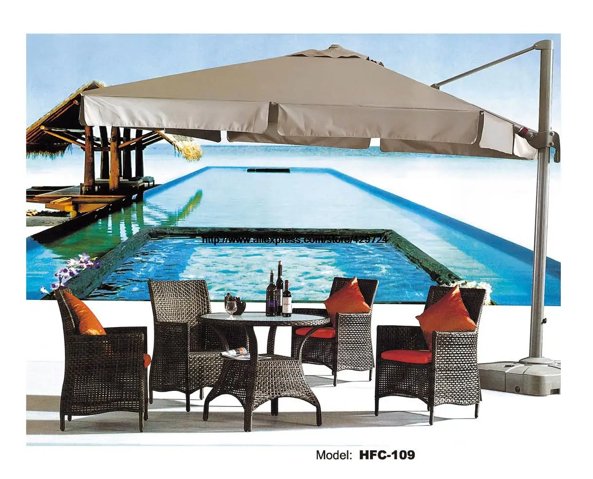 

Rattan Leisure Chair Round Table Garden Set Factory Sale Outdoor Swing Pool Beach Furniture Rattan Not Folding Furniture Set