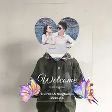 1 шт., индивидуальное обручальное предложение женитьбы, прозрачный обучающий дизайн