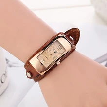 Mode Vintage Bracelet Montres Femmes Quartz Montre En Cuir Casual Robe Montres Pour Dames Montre Analogique Relojes Mujer 2016