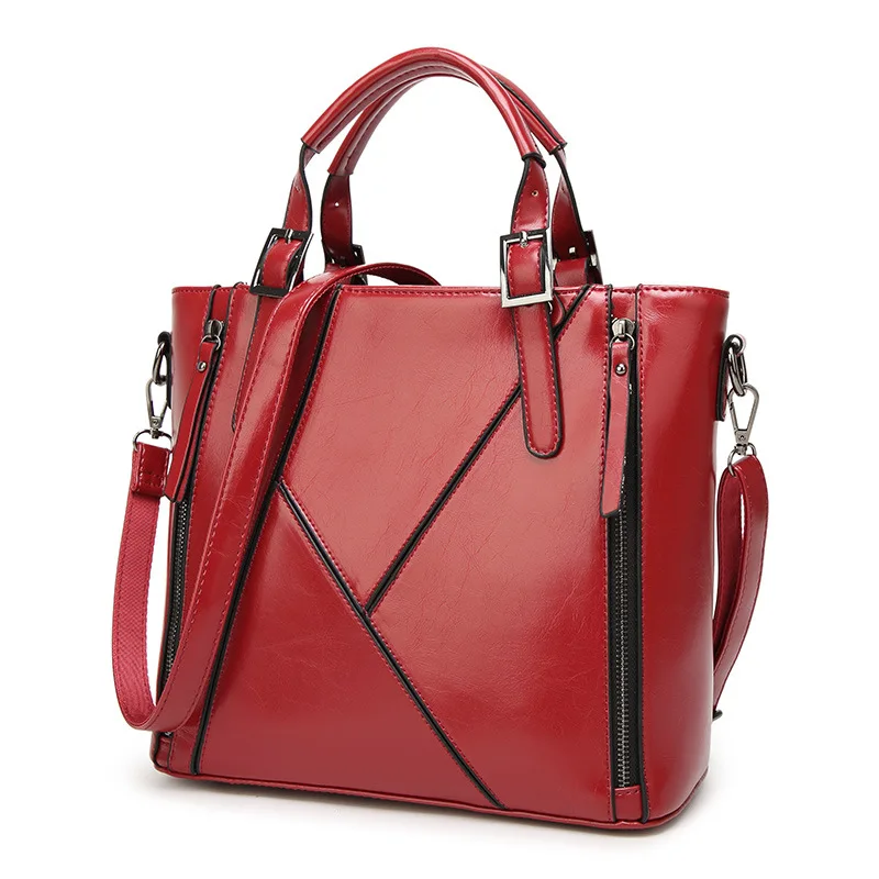 FiveloveTwo Brands Women Leather Handbags Outlet Female Oil Wax Skin