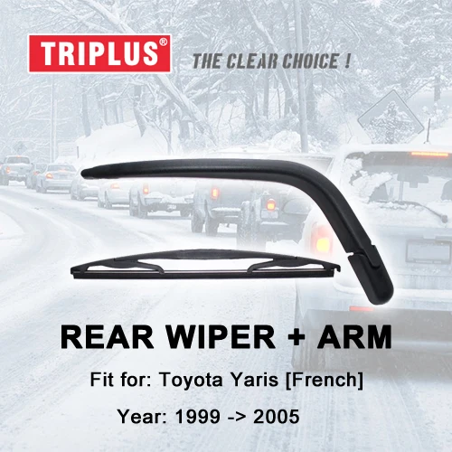Rear Wiper Arm with Blade for Toyota Yaris FRENCH (1999 2005) 1pc 12