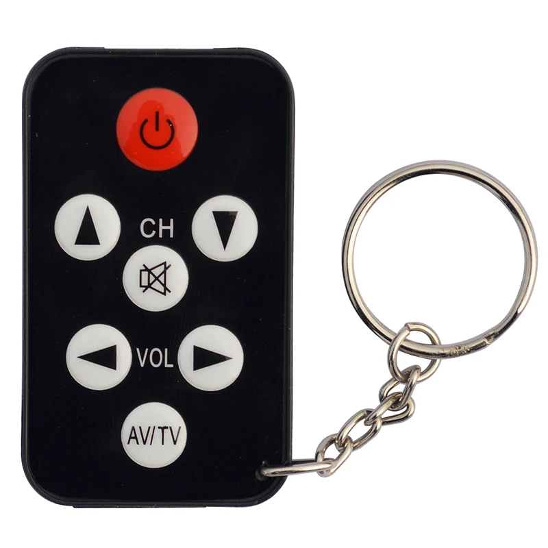 1 Piece Universal TV Remote Control 7 Keys Mini LCD Keychain Universal