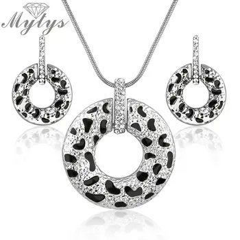 

Mytys Fashion Sexy Jewelry Sets Leopard Spot Necklace and Earrings Sets GP CN148 CN149