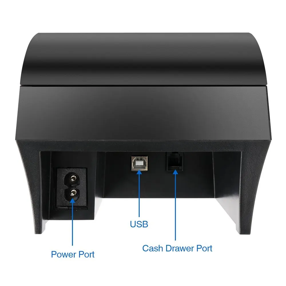 RD-5890K 58 мм USB термальный принтер высокоскоростной печати совместимый с ESC/POS команды печати набор RD-S1 1D проводной лазерный сканер штрих-кода