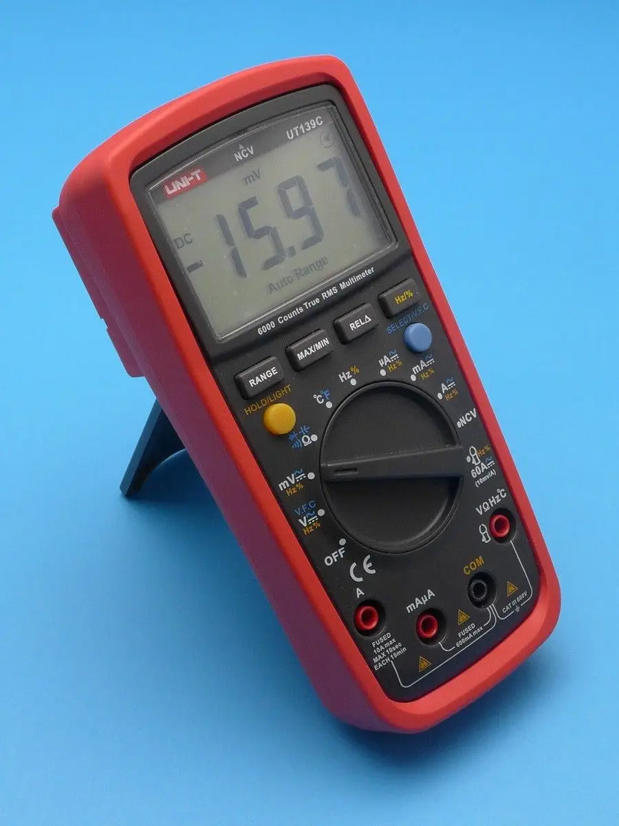 

Free shipping True RMS Digital Multimeter Variable-Frequency Drive Cap. Fre. Temp. Test UT139C
