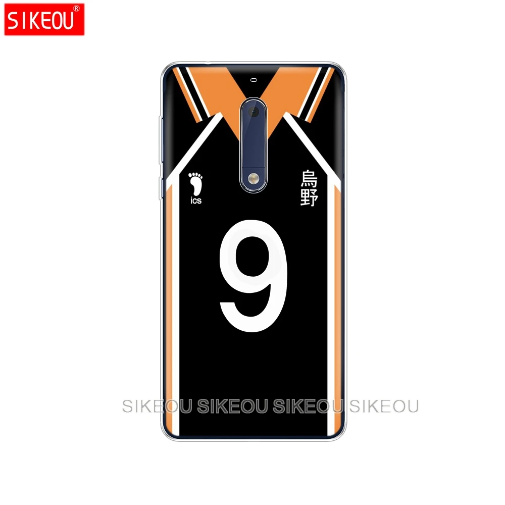 Силиконовый чехол для телефона Nokia 5 3 6 7 PLUS 8 9 /Nokia 1 2 2018 атаки Haikyuu Hinata Аниме Манга