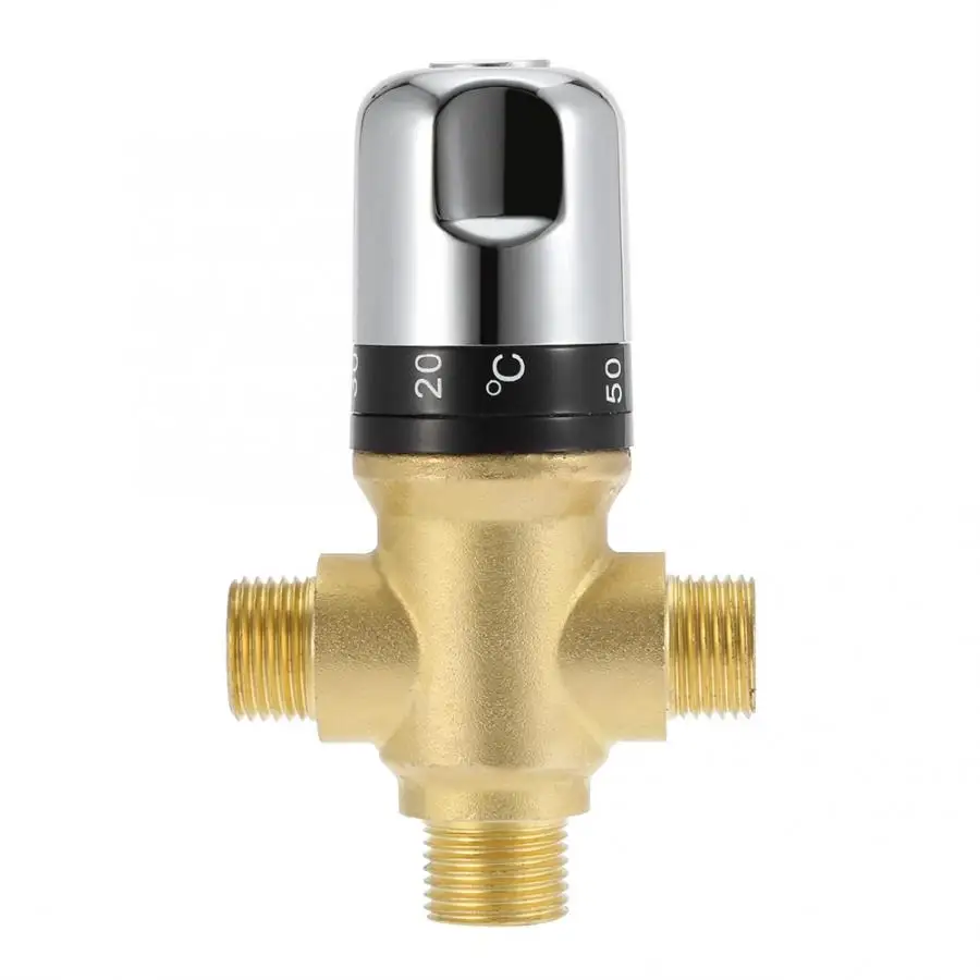Латунный термостатический смесительный клапан смеситель для ванной комнаты контроль температуры термостатический клапан душевой смеситель