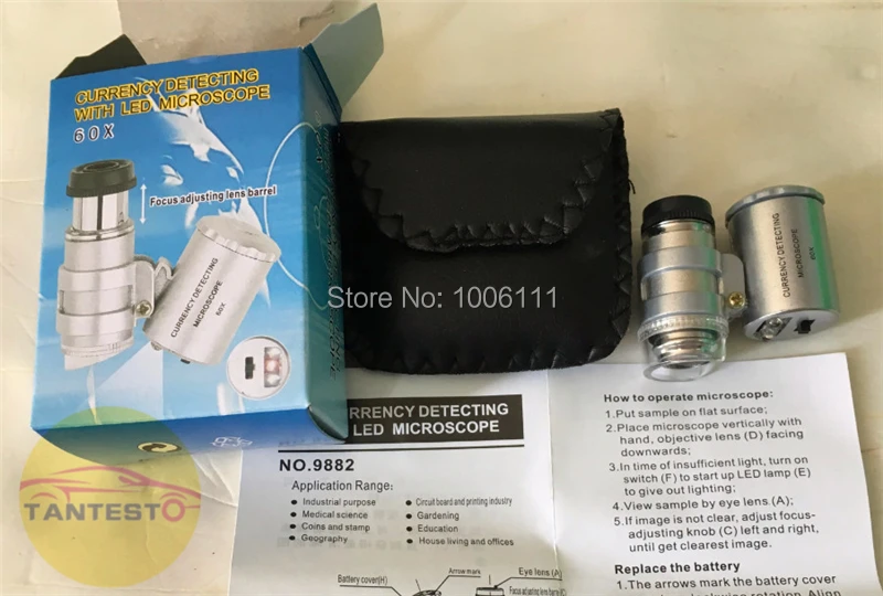 

60X currency detecting with LED microscope for common rail injector repairing